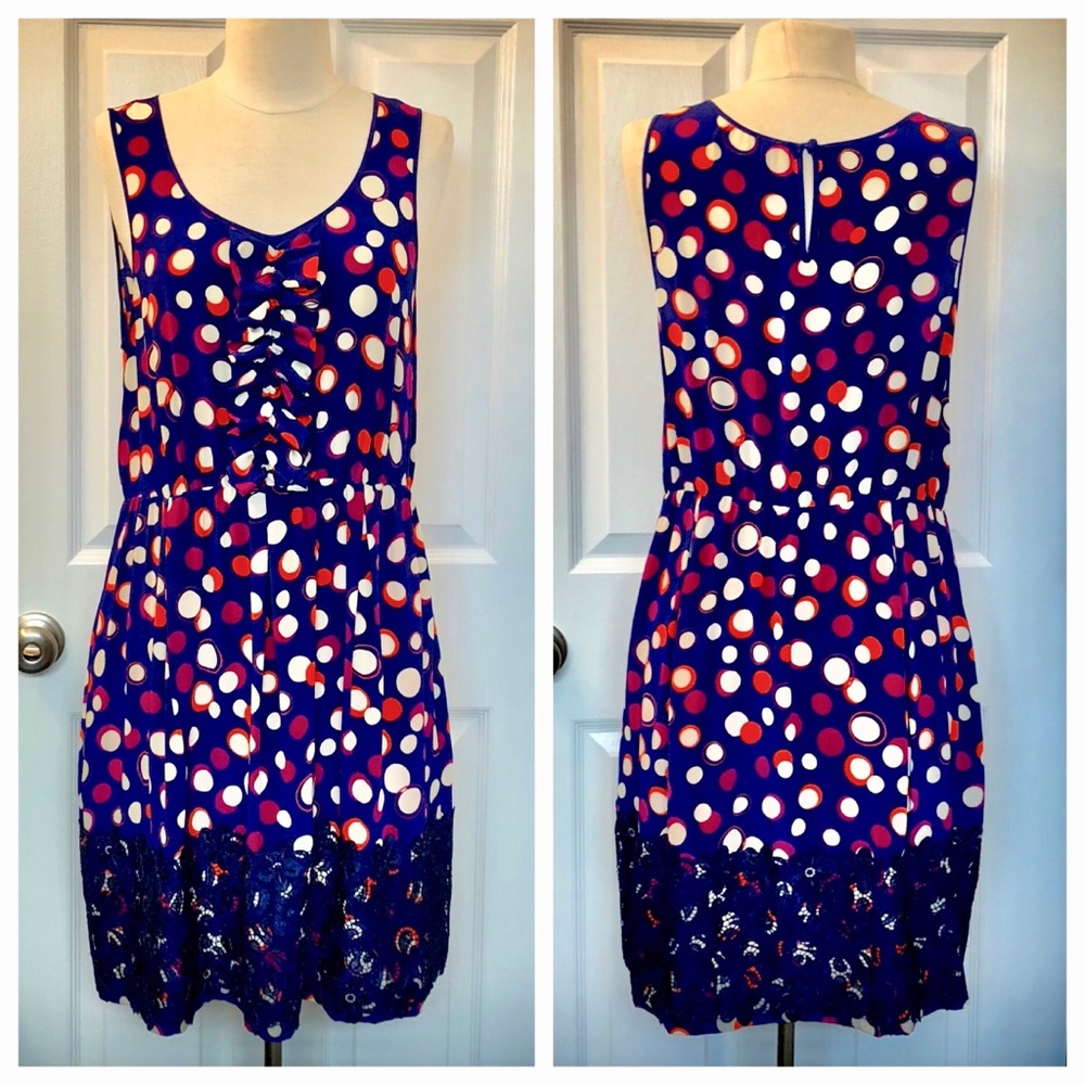 Anthro Moulinette Souers Silk Sleeveless Dress EUC